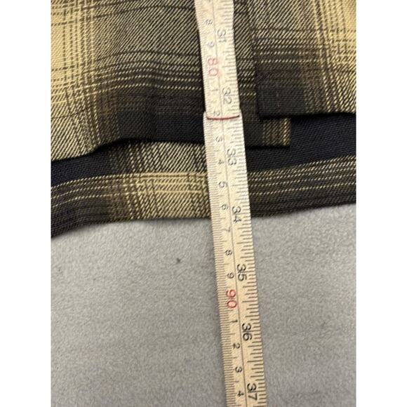 CalTop Shirt Mens 5XL Black Yellow Plaid Button Down Casual Made USA Style 2000 - Picture 3 of 8